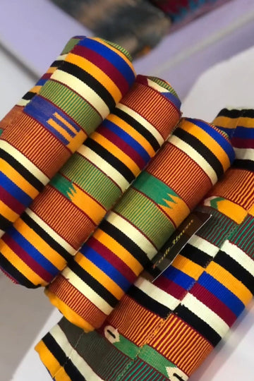Kente Haven Multi Color Fashion Hand Weaved Kente Cloth KH142