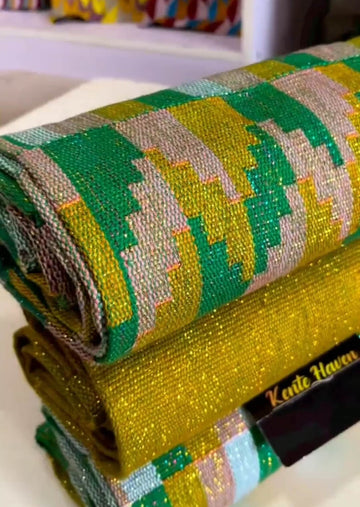 Kente Haven Blend Fashion Hand Weaved Kente Cloth KH240