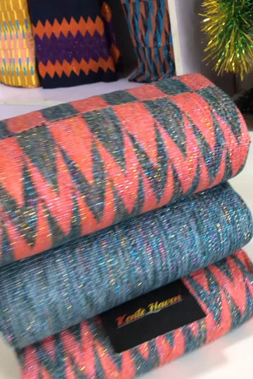 Kente Haven New Fashion Hand Weaved Kente Cloth KH194