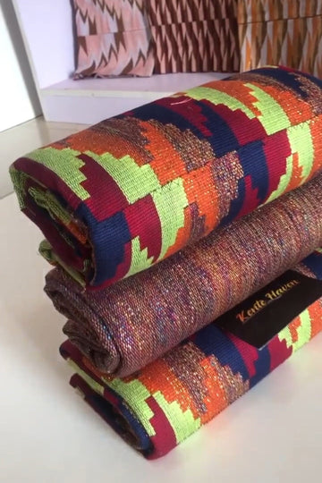 Kente Haven Blend Fashion Hand Weaved Kente Cloth KH212