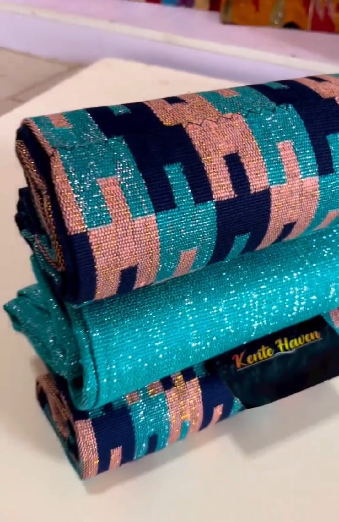 Kente Heaven Hand Weaved Kente Cloth KH 60
