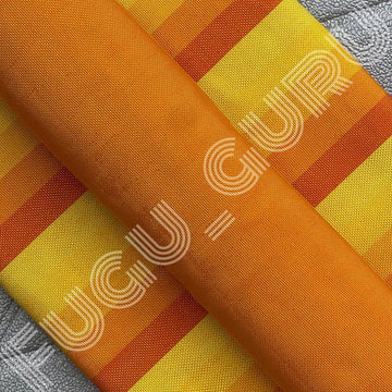 Fugu Guru New Fashion Brand Collection gives highest quality Striped Bonwire Kente Cloth/ FG154