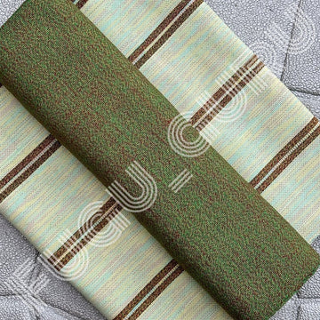 Fugu Guru New Fashion Brand Collection gives highest quality Striped Bonwire Kente Cloth/ FG175