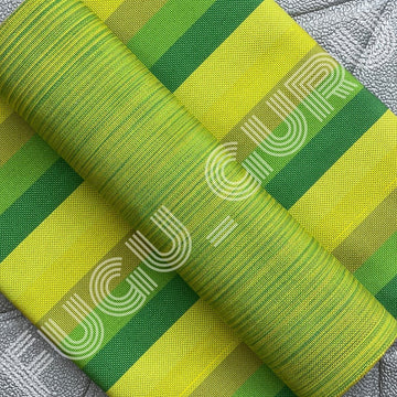 Fugu Guru New Fashion Brand Collection gives highest quality Striped Bonwire Kente Cloth/ FG155