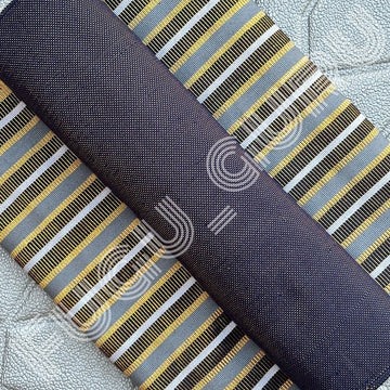 Fugu Guru New Fashion Brand Collection gives highest quality Striped Bonwire Kente Cloth/ FG167