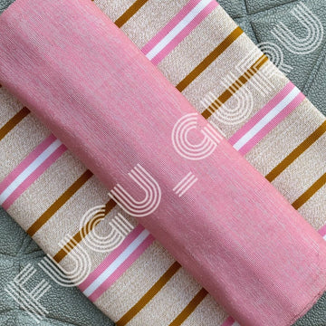 Fugu Guru New Fashion Brand Collection gives highest quality Striped Bonwire Kente Cloth/ FG172