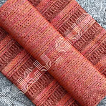 Fugu Guru New Fashion Brand Collection gives highest quality Striped Bonwire Kente Cloth/ FG198