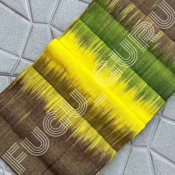 Fugu Guru New Fashion Brand Collection gives highest quality Striped Bonwire Kente Cloth/ FG214