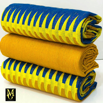 MG Premium Double Pattern Hand Weaved Kente Cloth P428