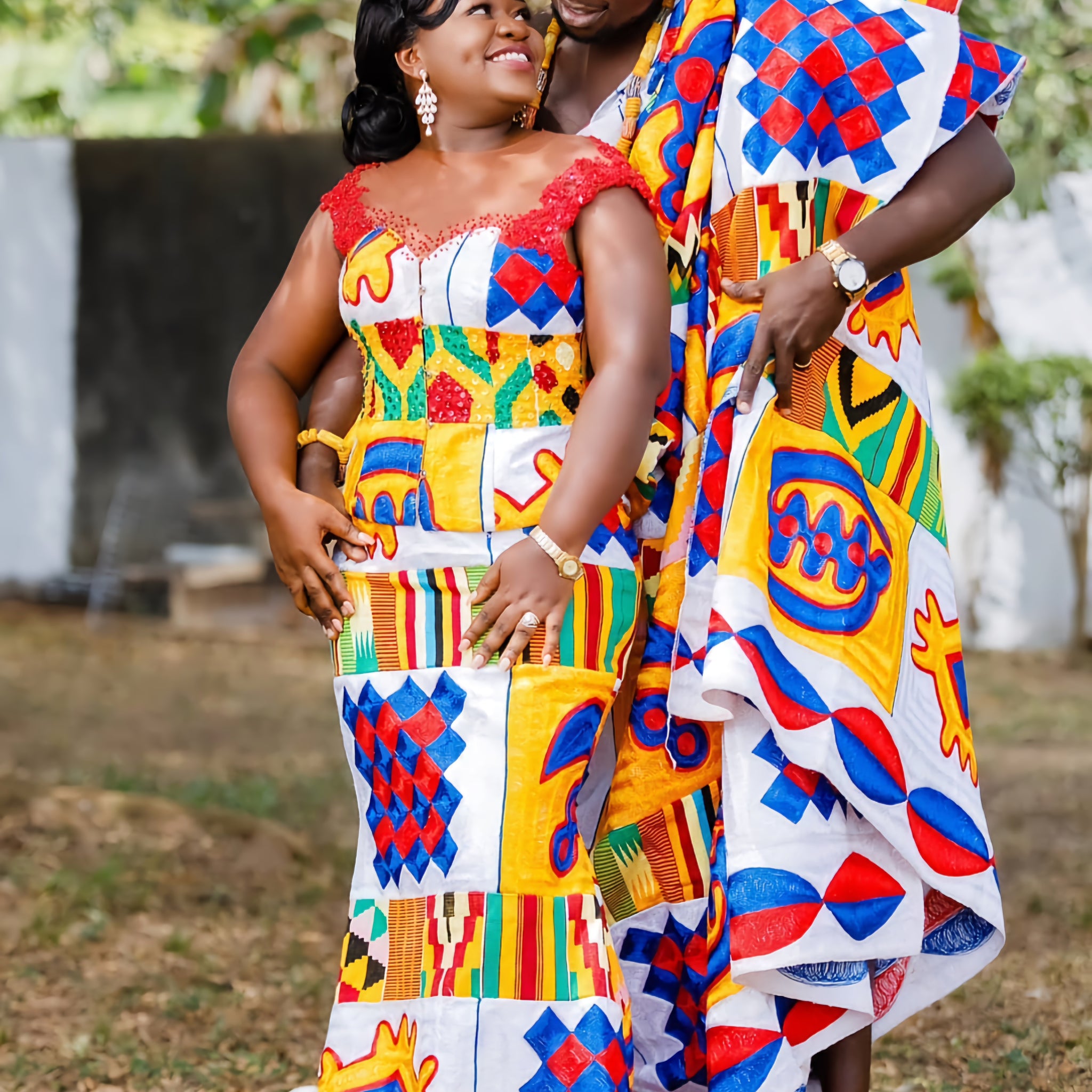 MG Royal Hand Weaved Kente Cloth R168