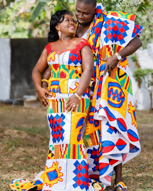 MG Royal Hand Weaved Kente Cloth R168