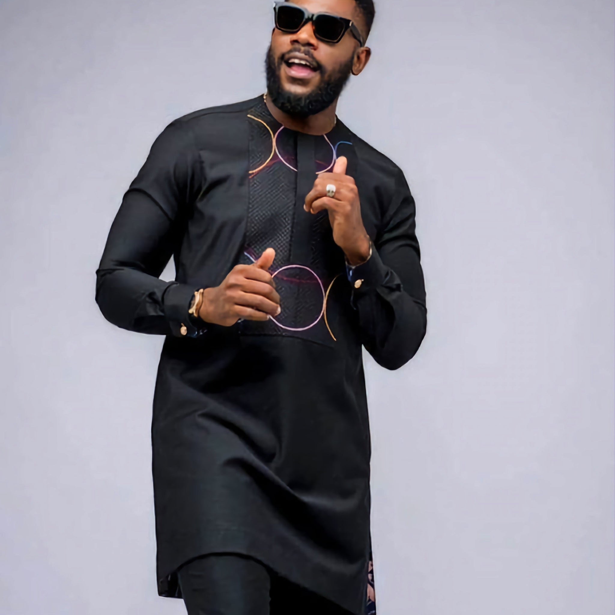 MG Men's Traditional African Wear/ Kafka, African Suit T100