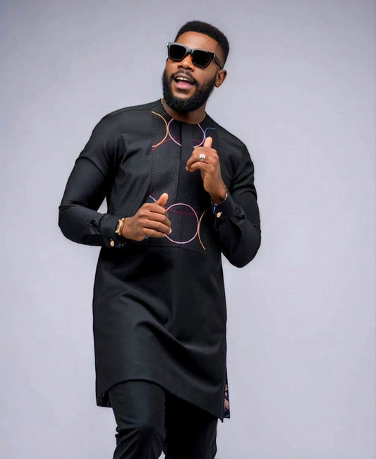 MG Men's Traditional African Wear/ Kafka, African Suit T100