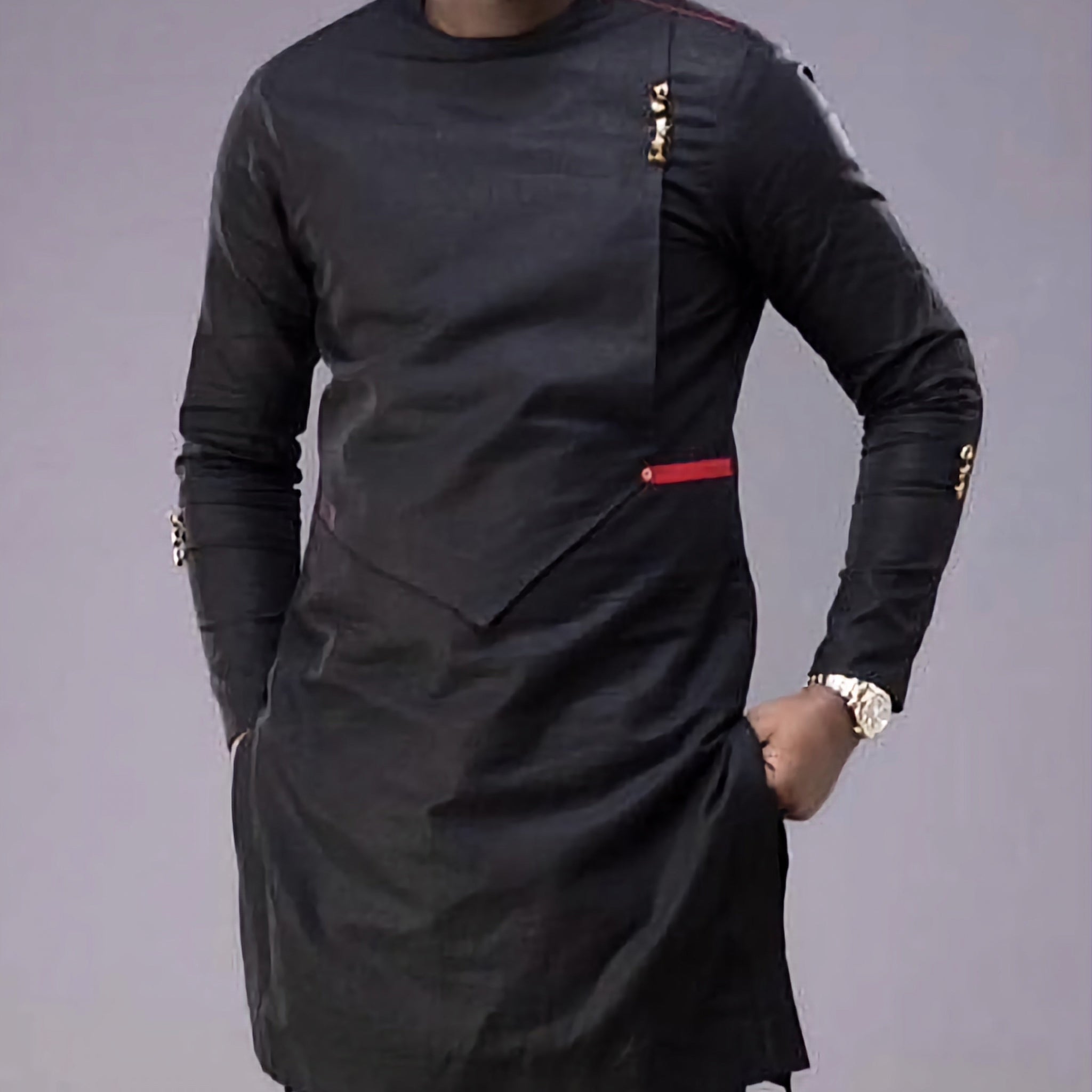 MG Men's Traditional African Wear/ Kafka, African Suit T104