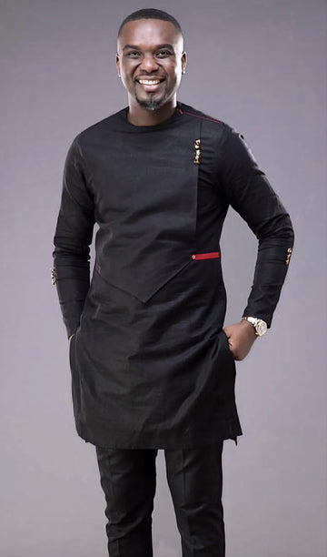 MG Men's Traditional African Wear/ Kafka, African Suit T104