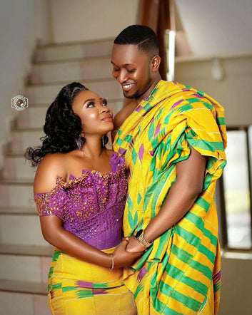 MG Authentic Hand Weaved Kente Cloth A352