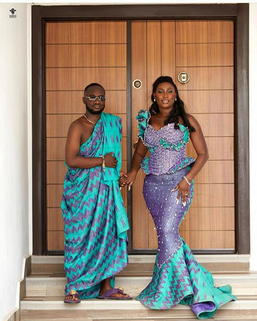 Authentic Hand Weaved Kente Cloth A2455