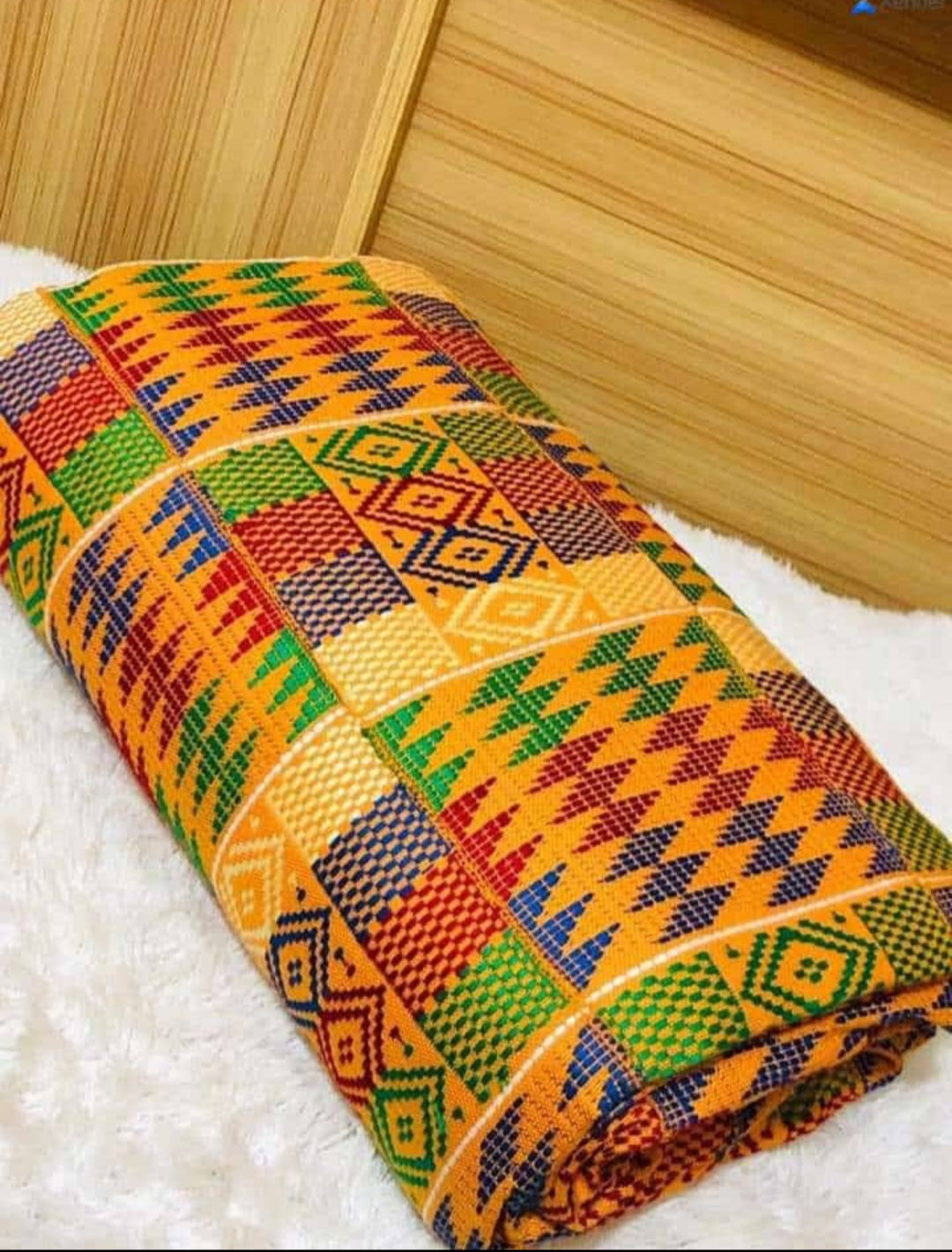 Authentic Hand Weaved Kente Cloth A0449