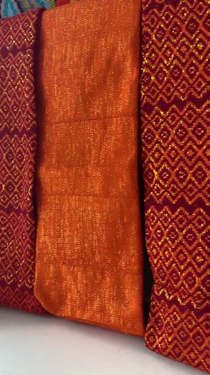 Authentic Hand Weaved Kente Cloth A0539