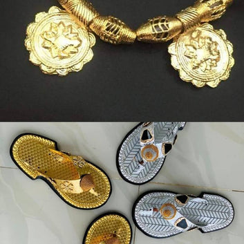 Marrying Ghana African Child's Royal Traditional Sandals