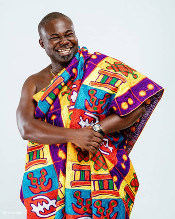 Royal Hand Weaved  Kente Cloth R1307